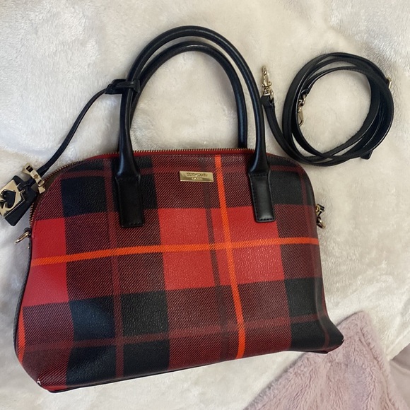 kate spade Handbags - Kate Spade shoulder bag, red, black, and slightly orange
